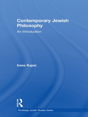 cover image of Contemporary Jewish Philosophy